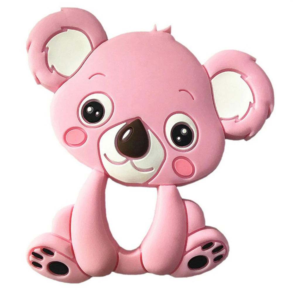 

New Cute Cartoon Koala Infant Newborn Baby Teething Chewing Silicone Teether Toy