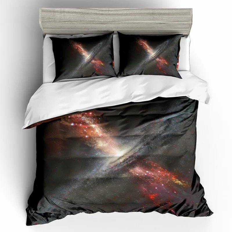 Комплект постельного белья Amazing Galaxy размера Queen с объемным изображением крупного