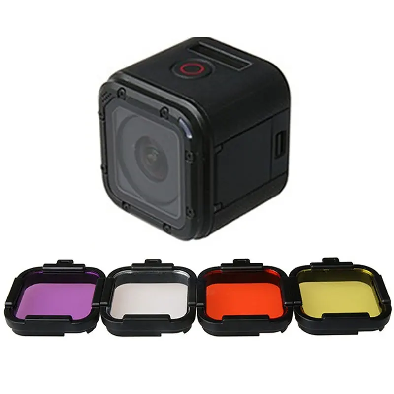Фильтр для подводного дайвинга для Gopro Hero 4 session/5 session Cube Защитная крышка объектива водонепроницаемый фильтр для Gopro 5 session