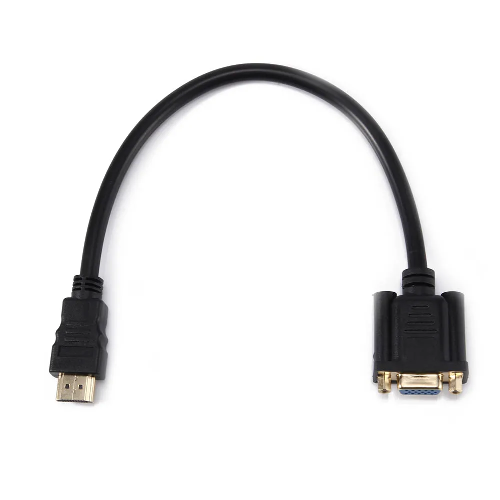 30 см HDMI к VGA Женский видео адаптер конвертер кабель 15 Pin шнур провод линия для HDTV