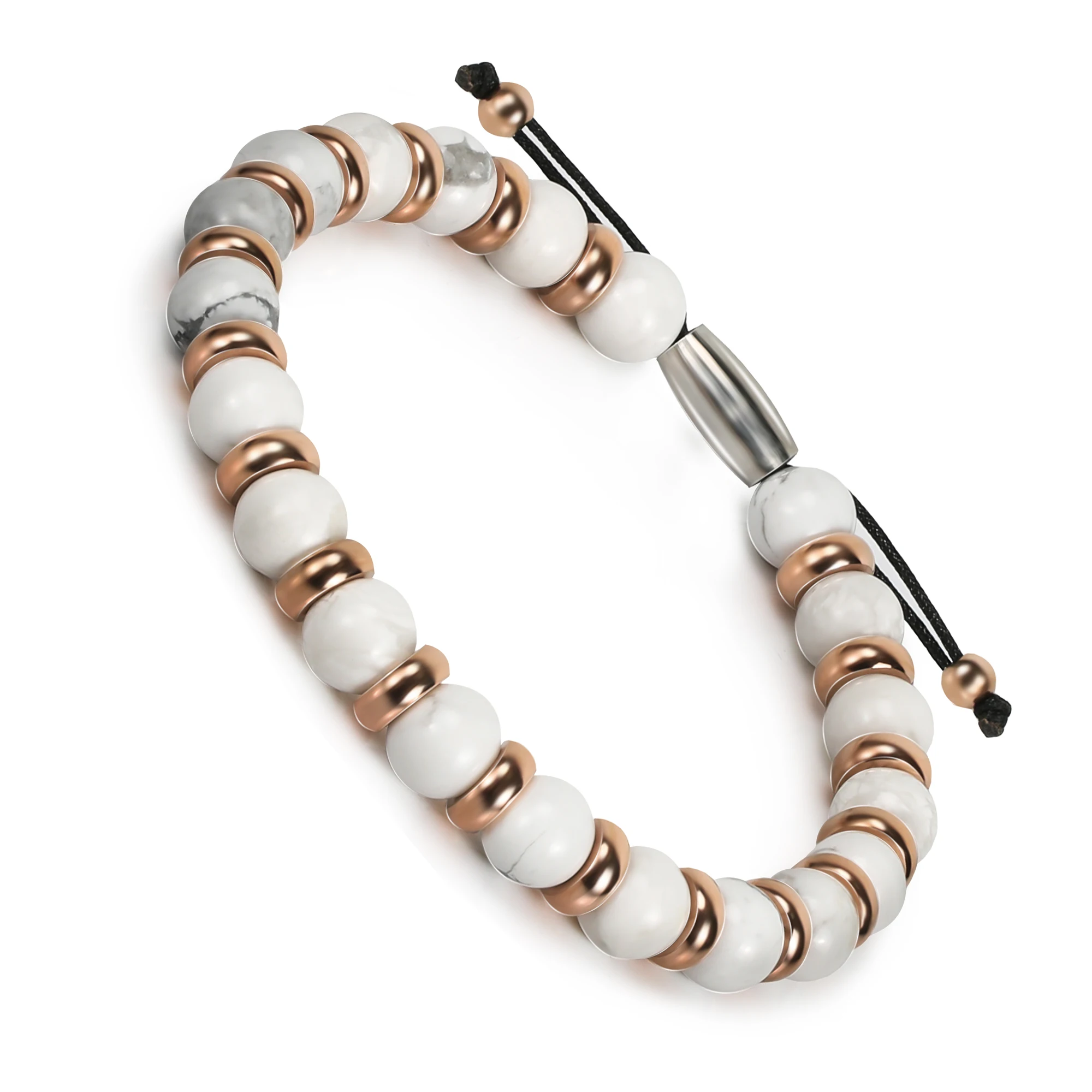 

Stylish Natural White Pine Beads Bracelet Health Bangles For Women Men Jewelry