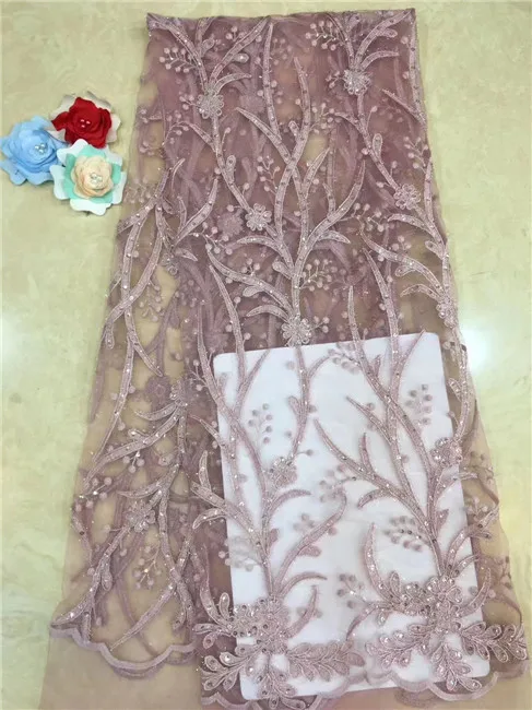 Nigerian Tulle Lace Sequin Fabric Gray High Quality African New Guipure X3 | Дом и сад