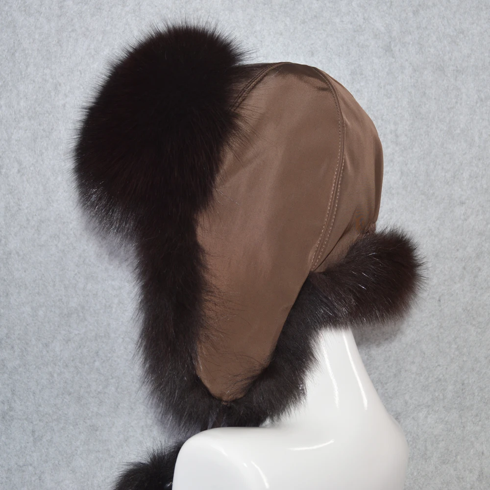 2021 горячая Распродажа для женщин с натуральным лисьим мехом российские шапки