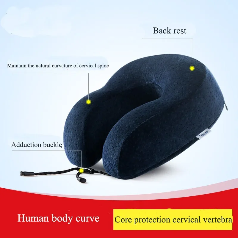 

BZ906 Comfortable Neck Support Travel Pillow U Shaped New Memory Foam Pillow Protect for Your Neck