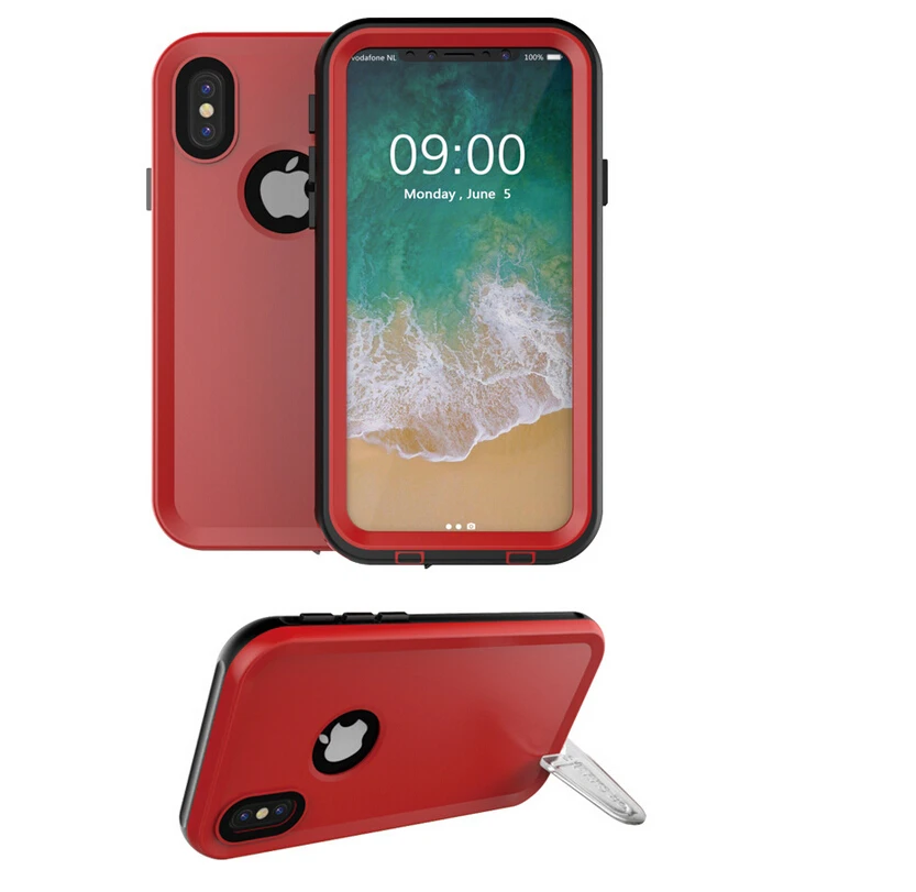 Heavy Duty Protection IP68 Waterproof PET Case for iPhone X Cse Outdoor Sports Sealed Cover Mobile Phone |