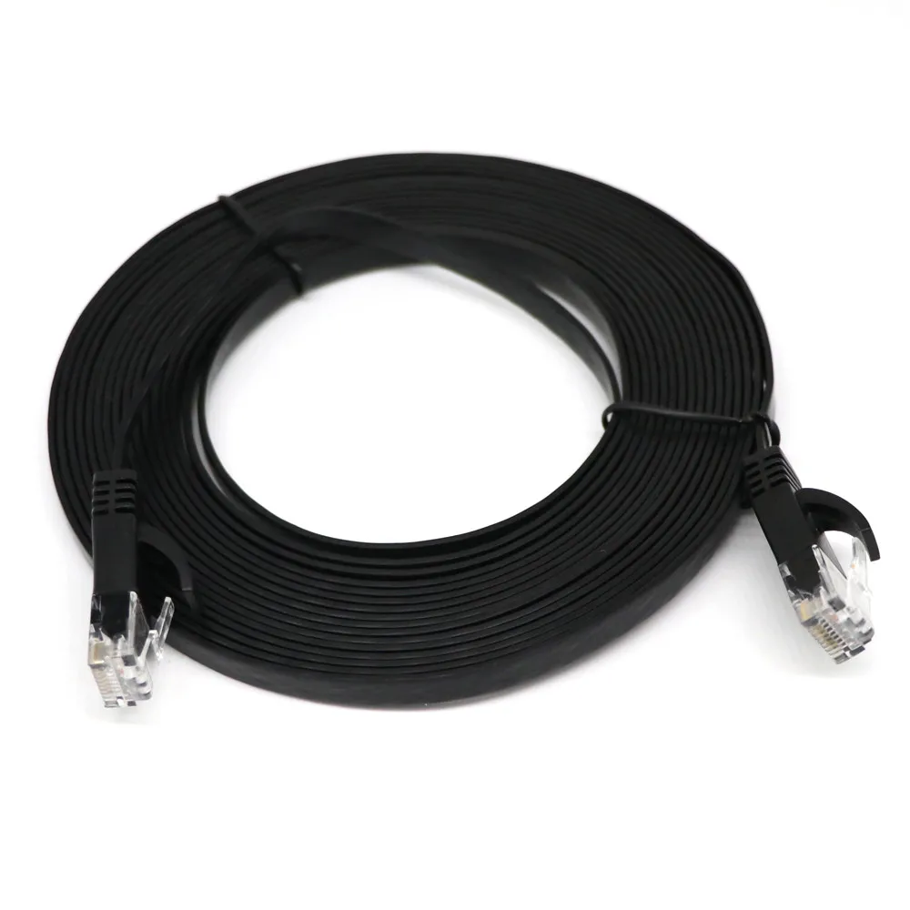 Сетевой Ethernet кабель RJ45 CAT6 сетевой LAN 1 м/2 м/3 м/5 м/10 м/15 м/20 м плоский патч роутер UTP