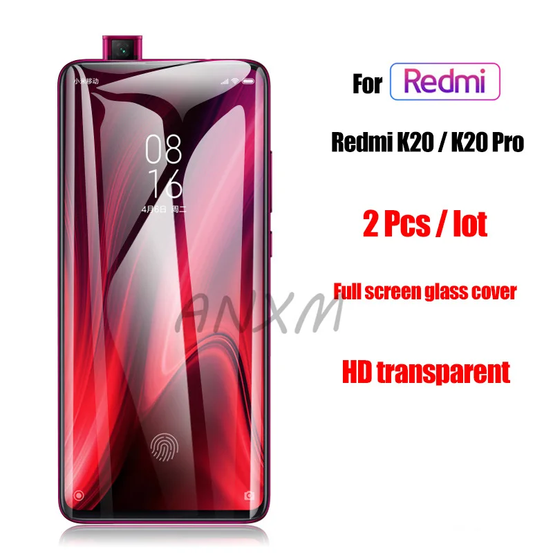2 шт./лот 9H закаленное стекло для Xiaomi Redmi K20 Pro защита экрана полное покрытие стекло для Xiaomi Redmi K20 профессиональная защитная пленка