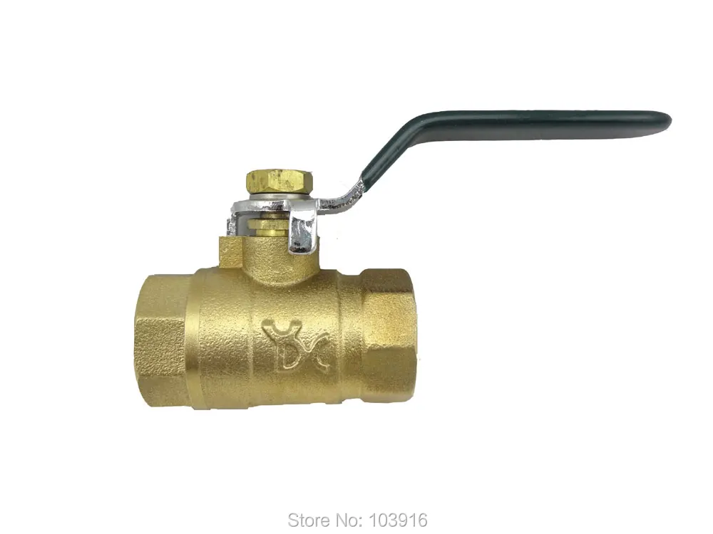 

1 pcs of 2 way DN15 1/2" Brass ball valve