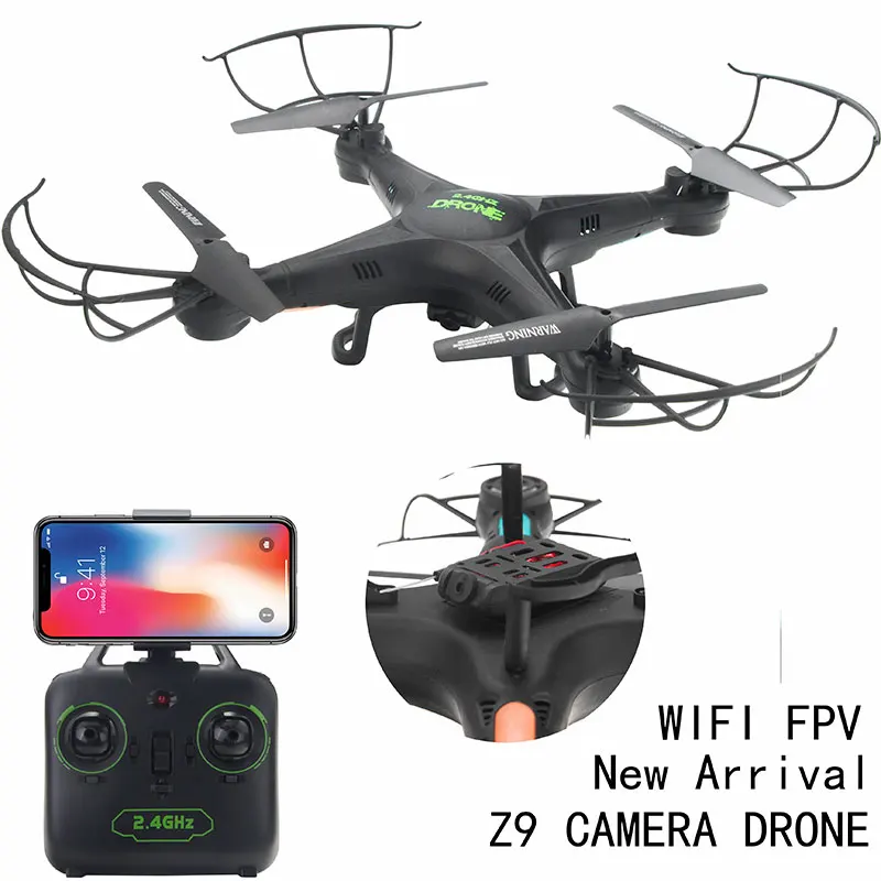 RC Quadcopter Z9 Wifi drone 4CH Helicopter Headless Mode One Key Return HD Camera with WiFi FPV remote control |