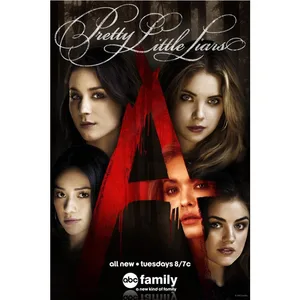 Холщовый постер 27x40 см, Постер Pretty Little Liars, ткань для гостиной