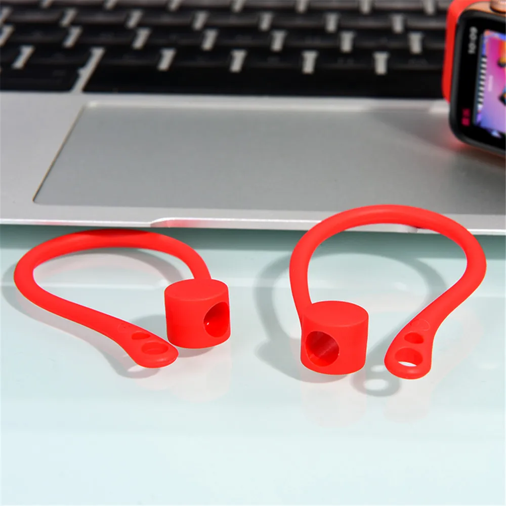 Silicone Wireless Earphone AirPods Protective Accessories Protector Earhooks Sports Anti-lost Ear Hook For Apple Case | Электроника