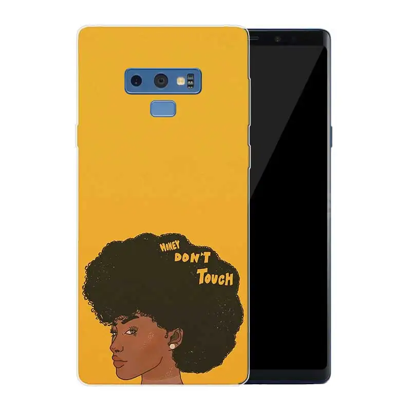 Black Girl Melanin Poppin Transparent Soft Print Hull Shell Case For Samsung Galaxy Note 8 9 5 4 3 C5 C7 C8 C9 Cover |