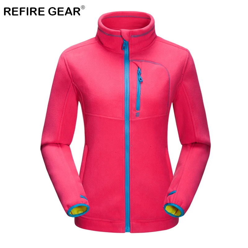 Refire gear Осенняя ветровка теплая флисовая куртка для кемпинга женская зимняя