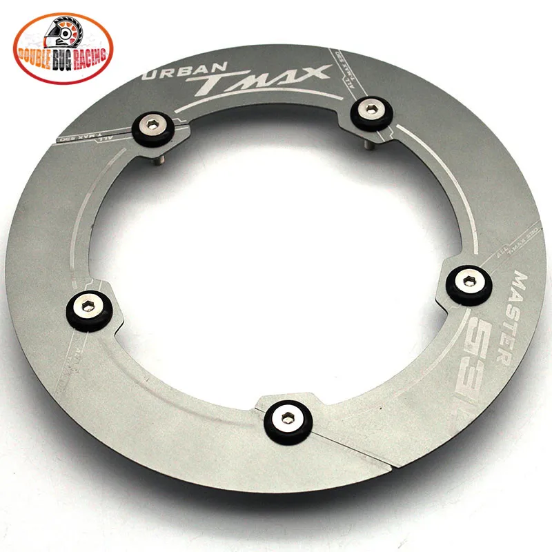 titanium Декоративная крышка для мотоцикла, ременный шкив, декоративная крышка колеса для Yamaha T-MAX 530-18 TMAX530 SX TMAX DX - Цвет: titanium