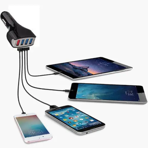 Быстрая зарядка 3,0 Автомобильное зарядное устройство 4 порта USB для Xiaomi Mi 9 huawei P30 Pro samsung S8 9 10 iPhone X 8 XR планшет телефон быстрое зарядное устройство