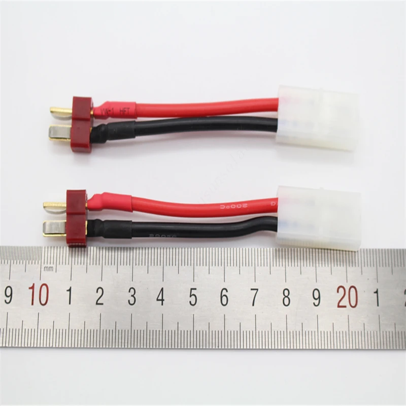 100 шт./лот Tamiya разъем мама Дин Штекер 14 AWG 60 мм проводной DZ0206|100 pcs/lot|tamiya femaletamiya deans |