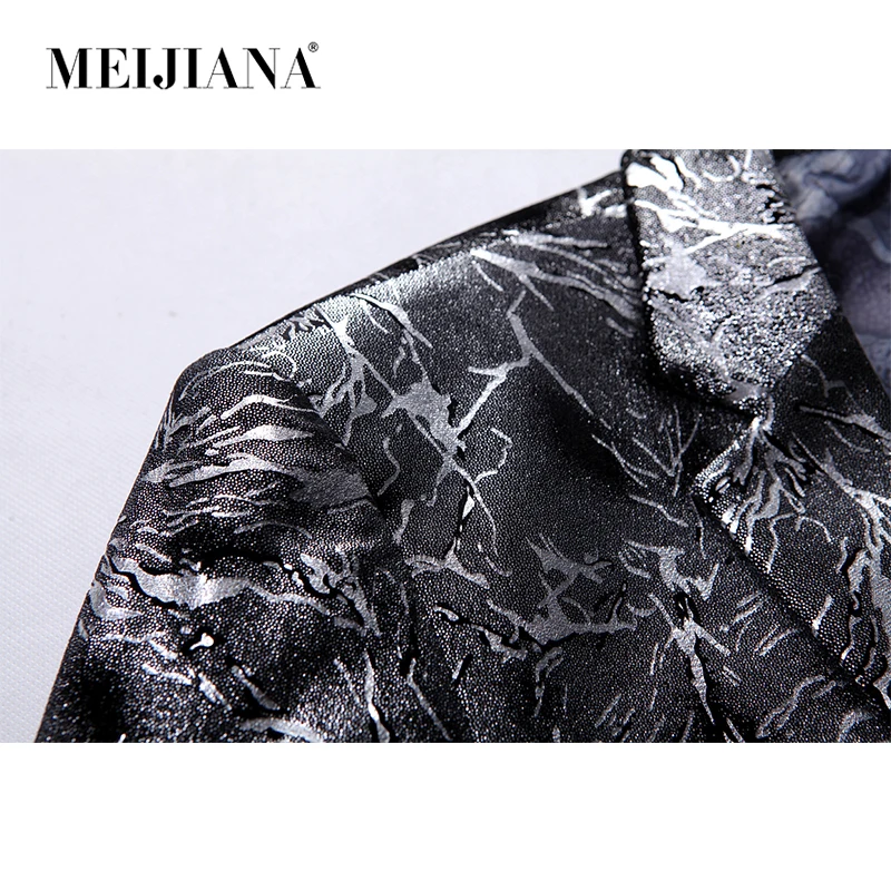 MEIJIANA 2019 Новый Для мужчин вечерние Блейзер сезон весна осень пиджак носить Lightning