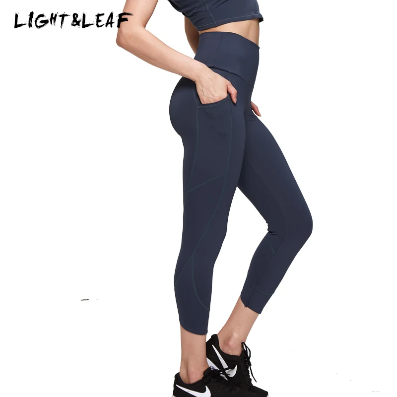 Женские спортивные Леггинсы light & leaf брендовые качественные леггинсы с высокой