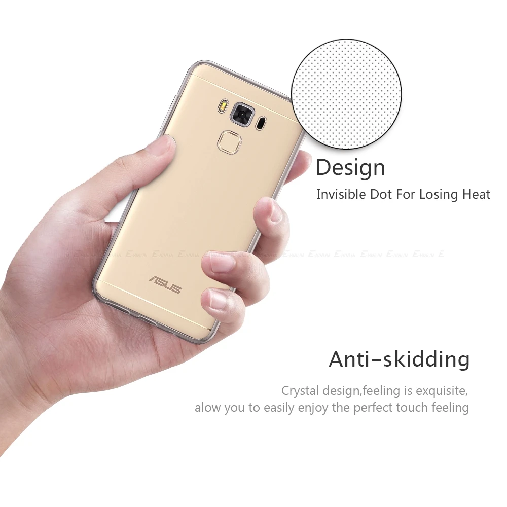 Силиконовый ультратонкий прозрачный мягкий защитный чехол для Asus ZenFone Max 3 Zoom S