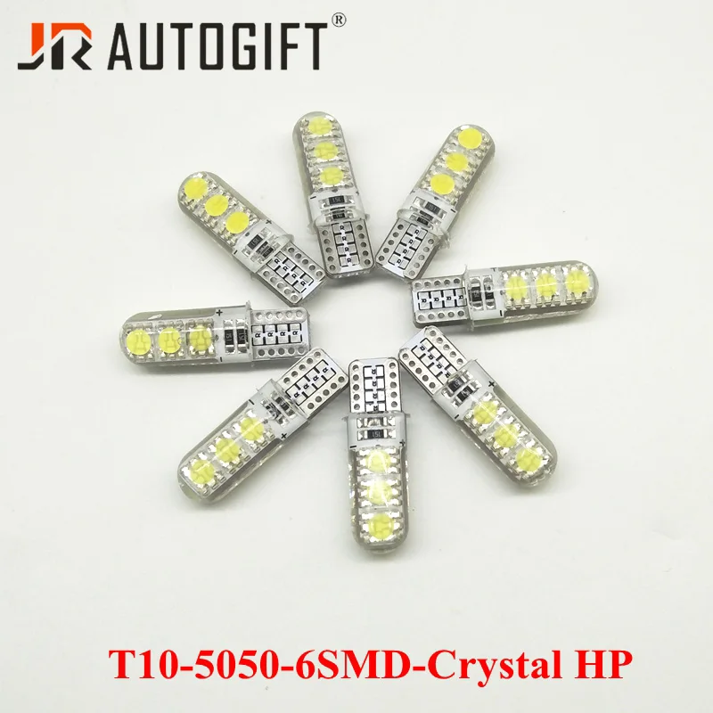 Автомобильный Стайлинг 50 шт./партия новые автомобильные лампы W5W LED 5050 6SMD 12 V/24VT10 194