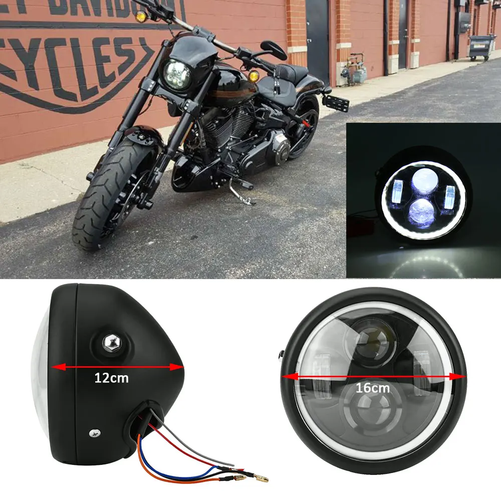 1 шт. 5 75 &quotмотоцикл светодиодный фары 45 Вт Высокий/Низкий Луч Фары Лампы для Harley