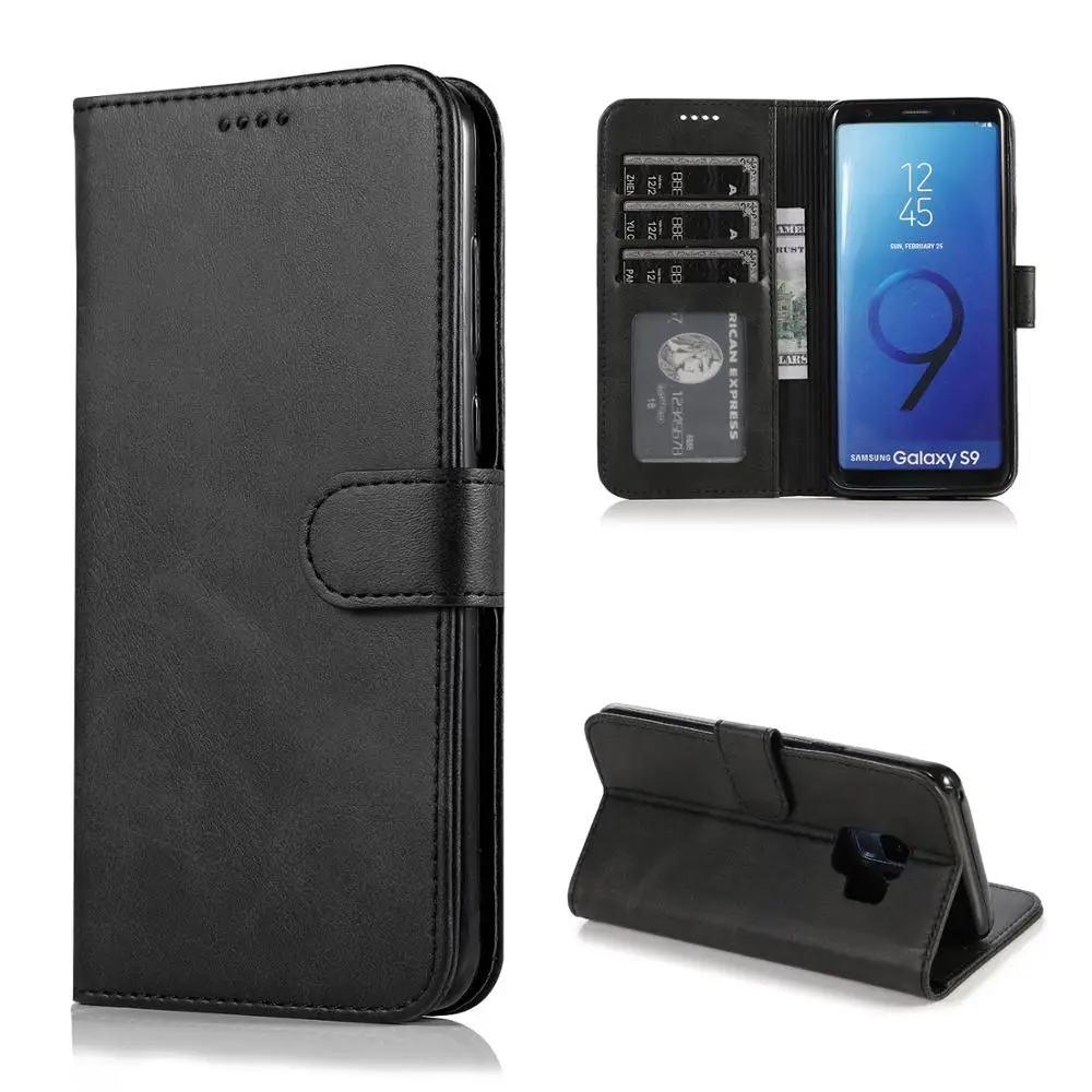 Ретро Кожаный чехол для Samsung Galaxy S6 S7 EDGE S8 S9 S10 Plus S10E 5G A6 A7 A9 2018 Coque Fundas|Чехлы-портмоне|