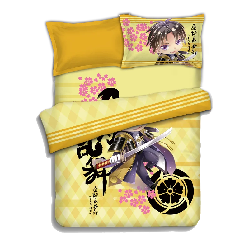 Постельное белье Touken Ranbu Online простыня пододеяльник наволочка чехол 4 шт. | Дом и