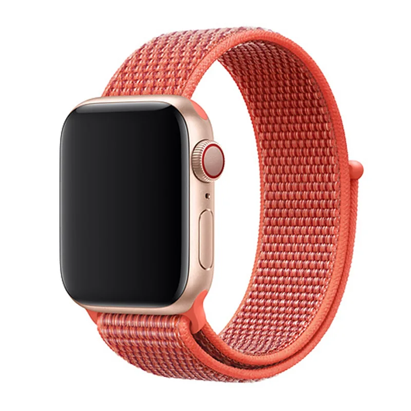 BUMVOR 44 мм 40 38 42 ремешок для Apple Watch Series 2 3 4 5 тканый нейлоновый Ремешок iWatch цветной