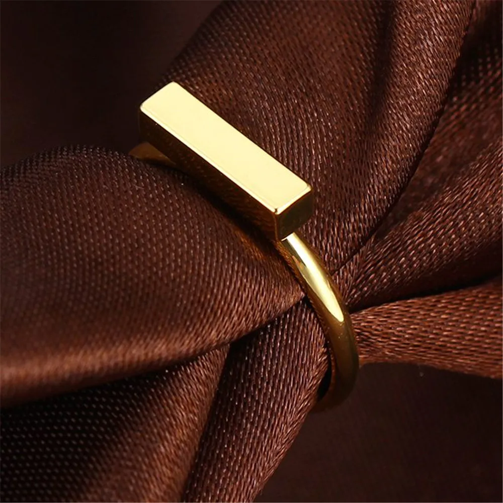 Boho простой бар кольцо Медь современный Gypsy нежный укладки Геометрическая Золотое