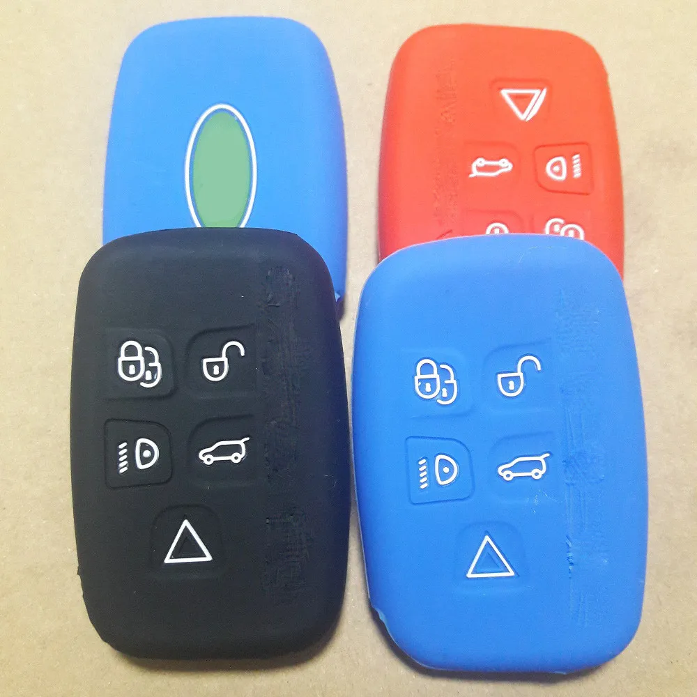 Силиконовый чехол с 5 кнопками для LAND ROVER LR4 Range Rover Discovery Evoque Sport|smart key case|land rover coverrange