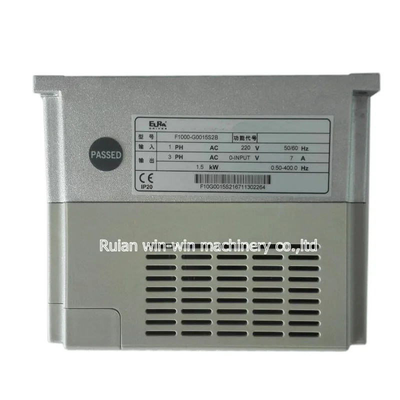F1000-G0015S2B 1 5 кВт 50 60 Гц EURA инвертор CE для машины изготовления сумок