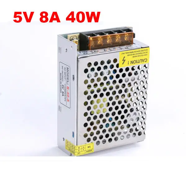 

Switching 5V 8A 40W driver led Power Supply 5v 40w led driver 40w,Aluminum AC110V 220V to 5v lighting transformer for led strips