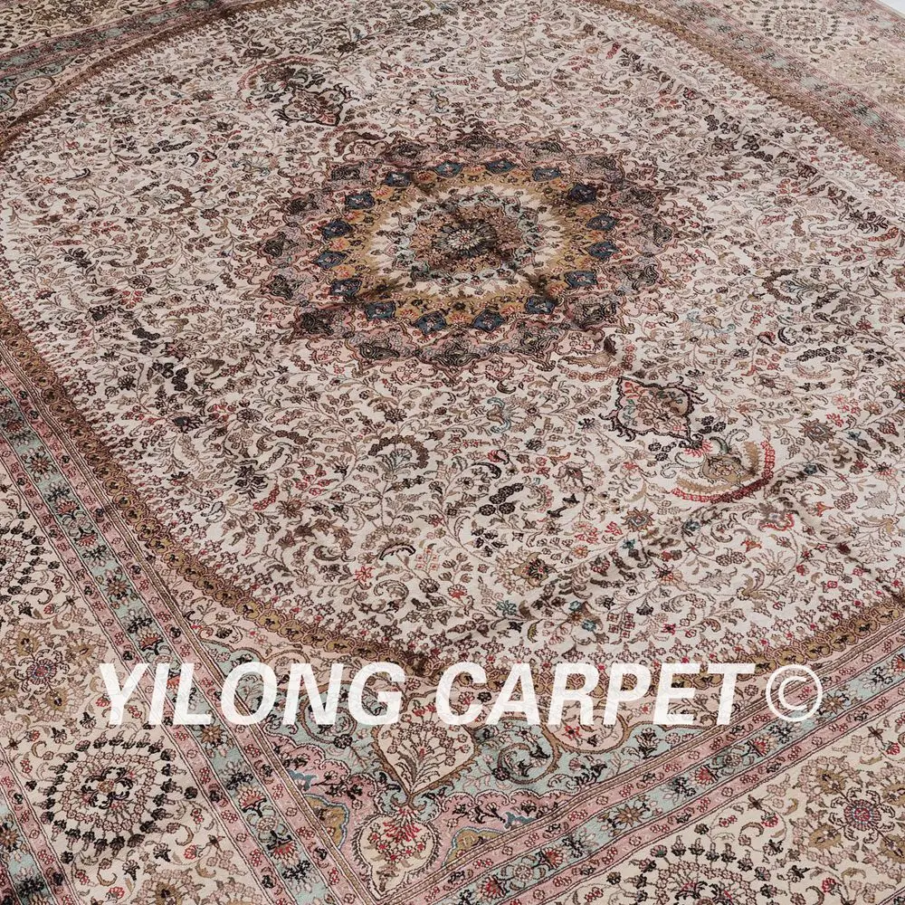 YILONG 8'x10' турецкие шелковые коврики классические традиционные ручной работы