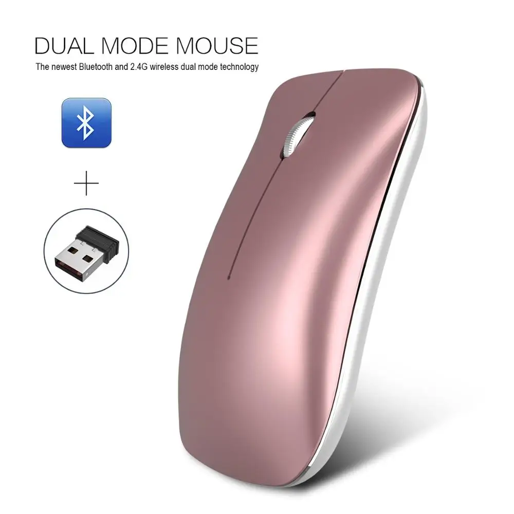 Новая беспроводная мышь TOP1600 DPI Bluetooth + 2 4G с двумя режимами встроенной