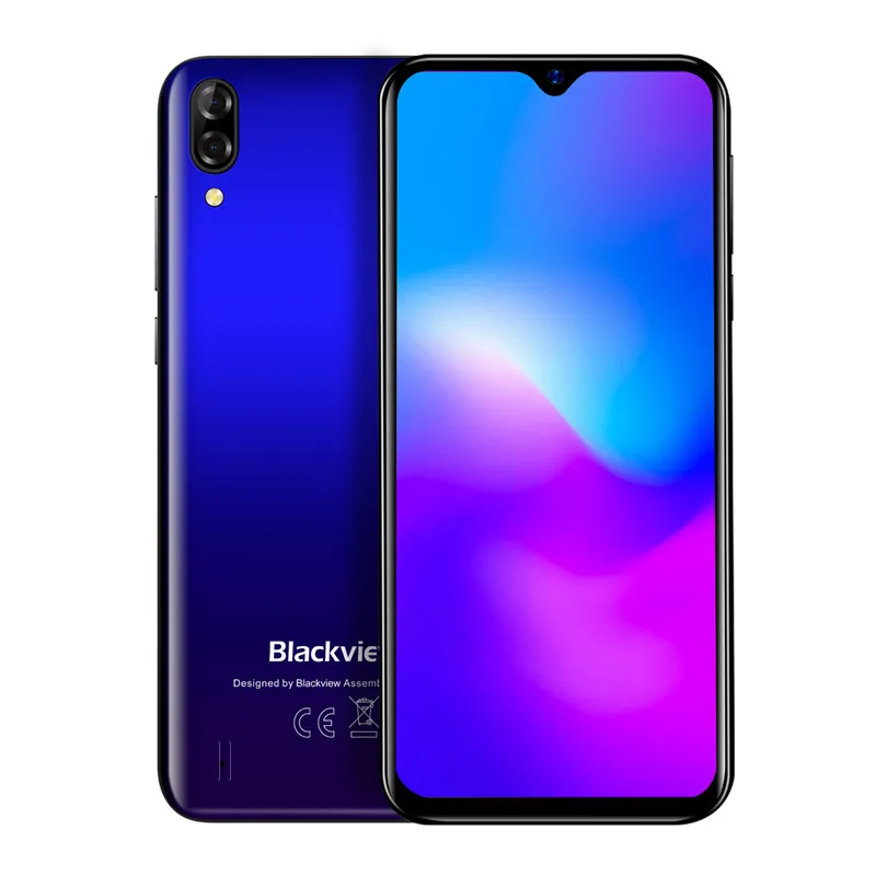 Смартфон LTE 4G Blackview A60 Pro Android 9 0 ОЗУ 3 Гб ПЗУ 16 ГБ четырёхъядерный процессор MT6761V две
