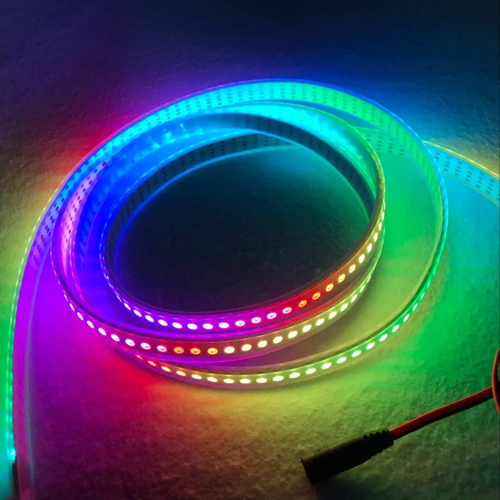 WS2815 DC12V адресная полноцветная светодиодная лента RGB 5050 144 светодиодный s/m2 м
