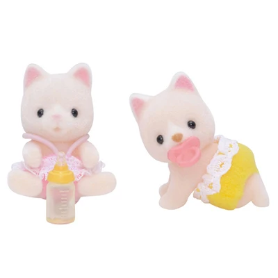 Sylvanian Families Детские близнецы игрушечные фигурки животных пушистый Кукольный дом набор свинья/обезьяна/кролик/белки/панда/шифон - Цвет: 5082