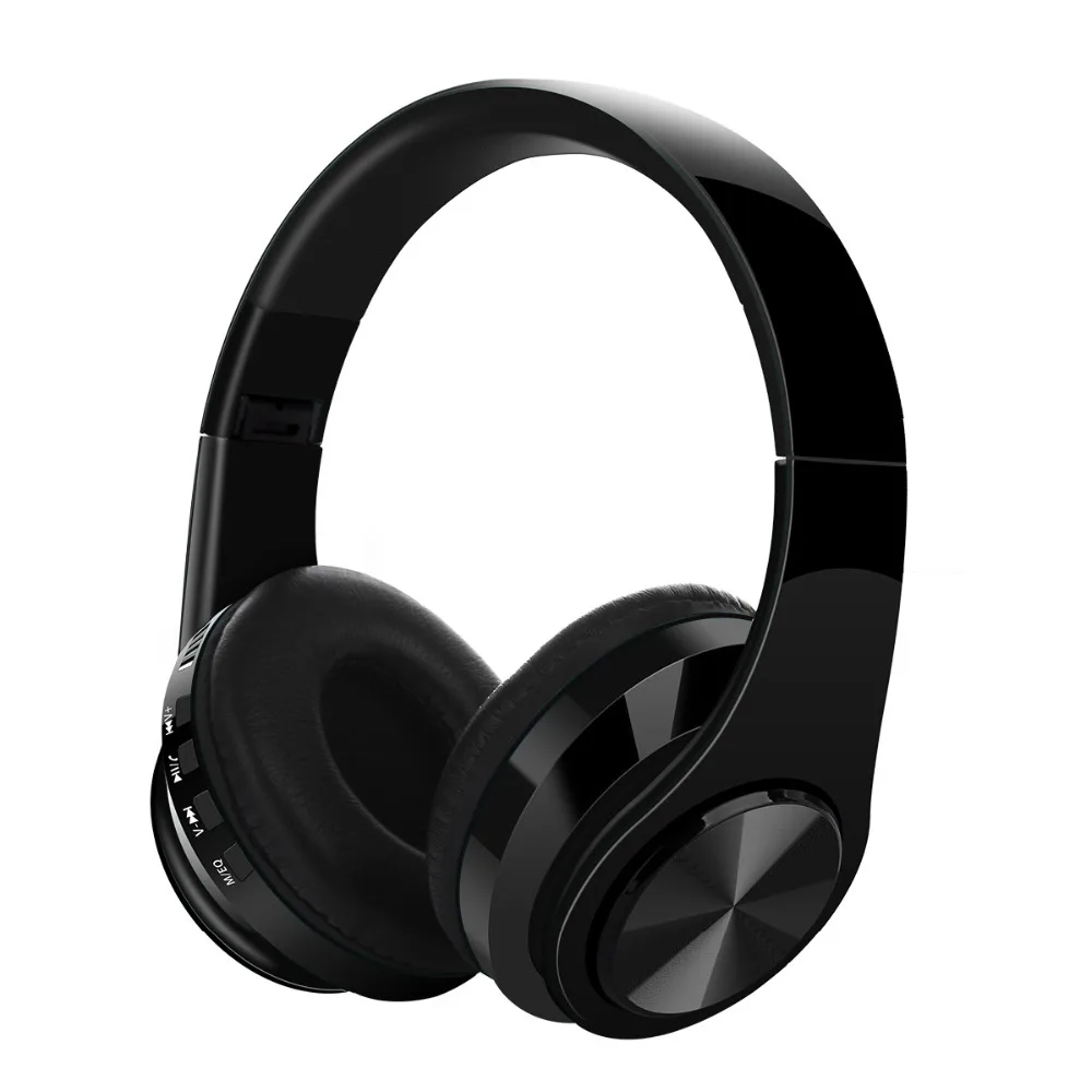 Красные беспроводные Bluetooth наушники, Складные стерео наушники, супер бас гарнитура, микрофон, 5 цветов, для спорта, громкая связь, контроль шума