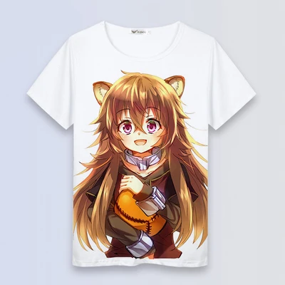 Футболка с коротким рукавом в стиле аниме Tate no Yuusha Nariagari rising of the shield hero Iwatani Naofumi
