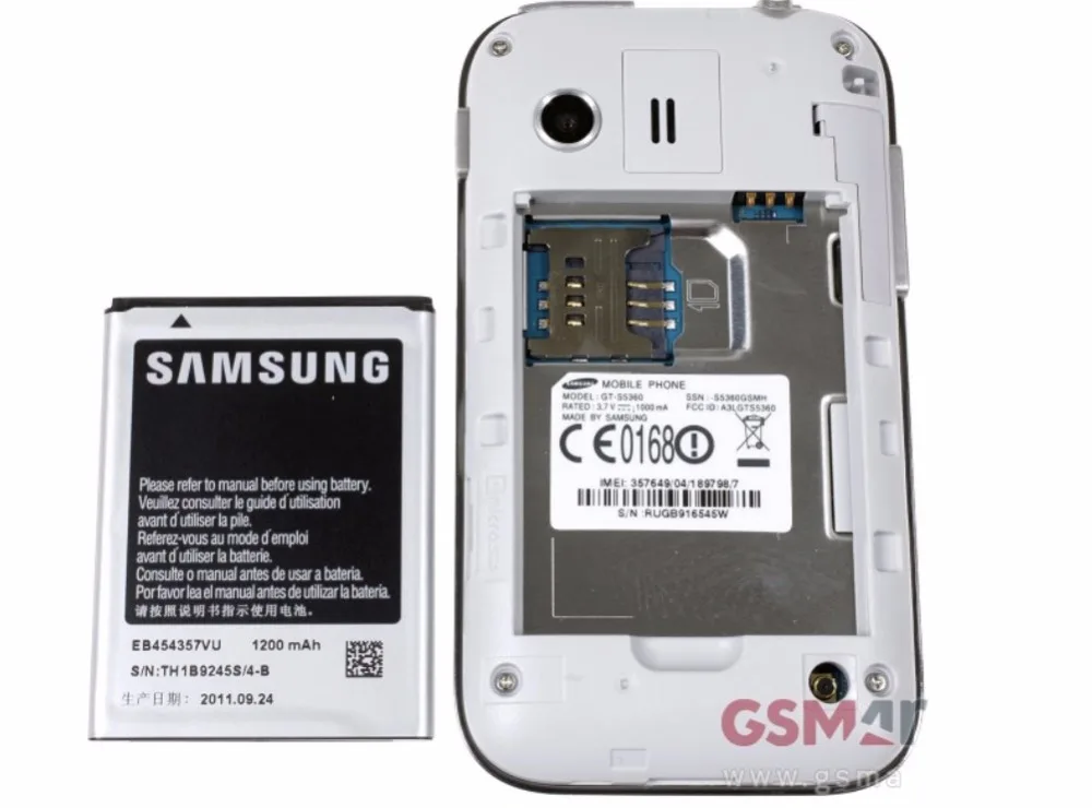 Sasmsung S5360 Refurbsihed разблокированный Samsung Galaxy Y 3 0 дюймов android GPRS GSM мобильный телефон