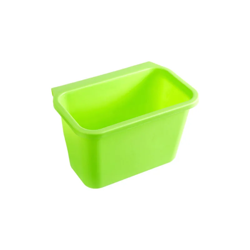 green-A Домашний Ящик для хранения, аксессуары для двери шкафа, подвесной мусорный ящик, домашний набор для чистки, пластиковый контейнер для мусора, кухонные гаджеты - Цвет: green-A