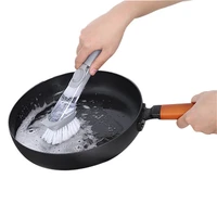 magic kitchen cleaning brush dish washing tool soap dispenser handle refillable bowls pans cups cleaning sponge brush