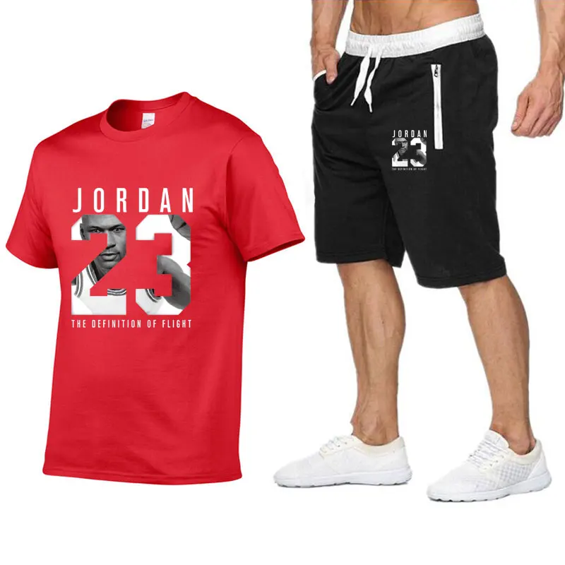 Новый летний Специальная футболка Для мужчин последние Jordan 23 Модные принты