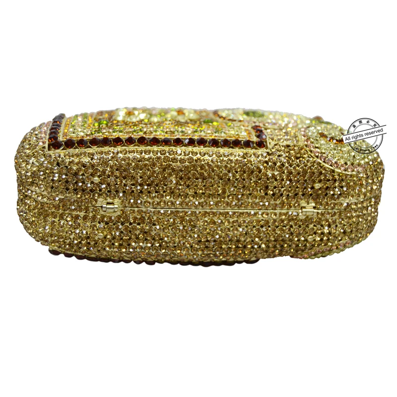 Женская вечерняя сумка Стразы с кристаллами и бриллиантами Классическая