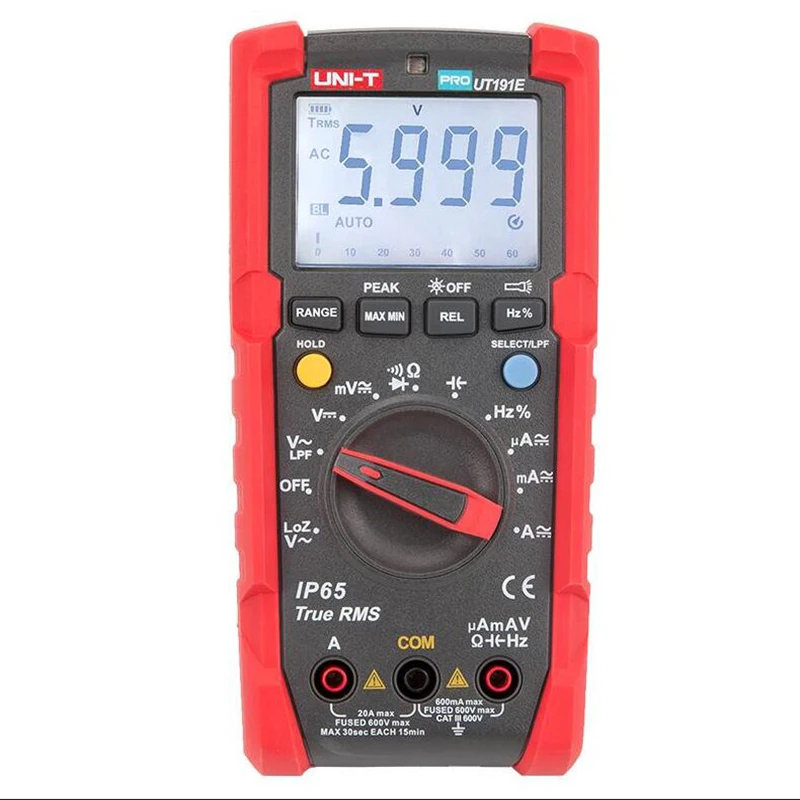 UNI T UT191E UT191T профессиональный мультиметр True RMS IP65