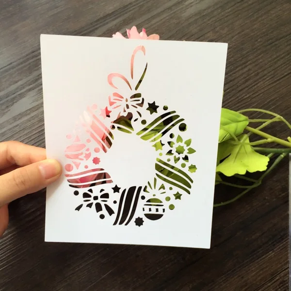 Рождественский венок снеговика 2 шт. инструмент для скрапбукинга карточка альбом