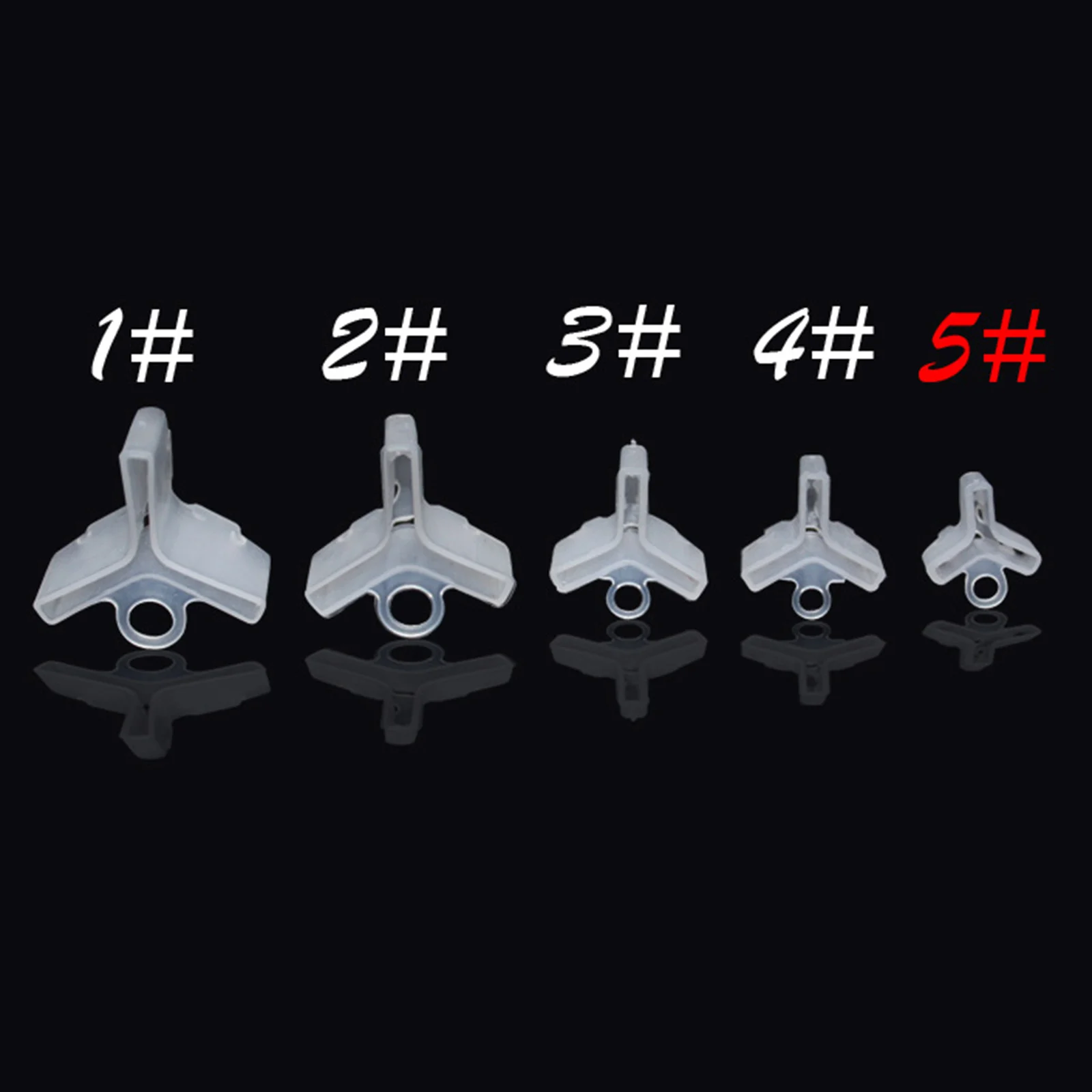 10PCs Durable Fishing Treble Hooks Covers Bonnets Caps 5 Sizes Holder hooks Safety Protectors Accessories | Спорт и развлечения