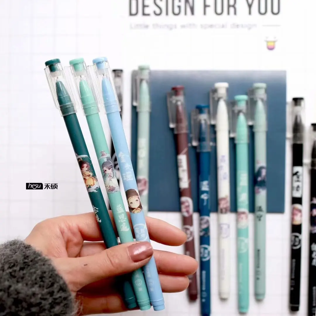 4 шт. гелевые ручки мультфильм магия дао черный цветной гель-inkpens для письма милые канцелярские офисные школьные принадлежности