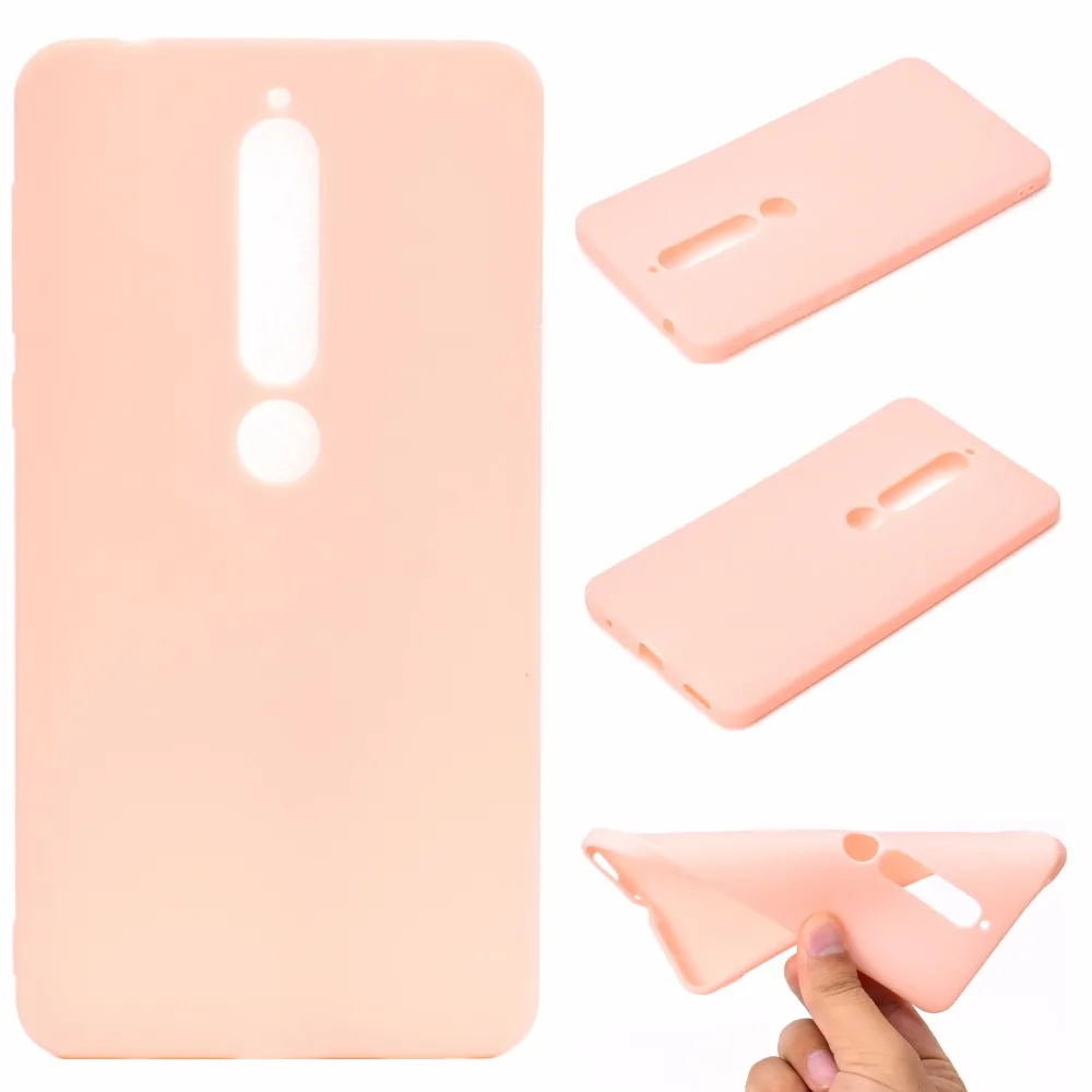 100pcs/lot Free shipping 6colours 1mm thick Candy color TPU protective case cover for Nokia 6 7 plus 2018 wholesale | Мобильные