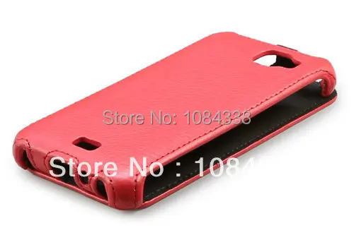 Natural Leather Case Cover Heat Setting Smooth for Fly IQ4411 Energie 2 Red |
